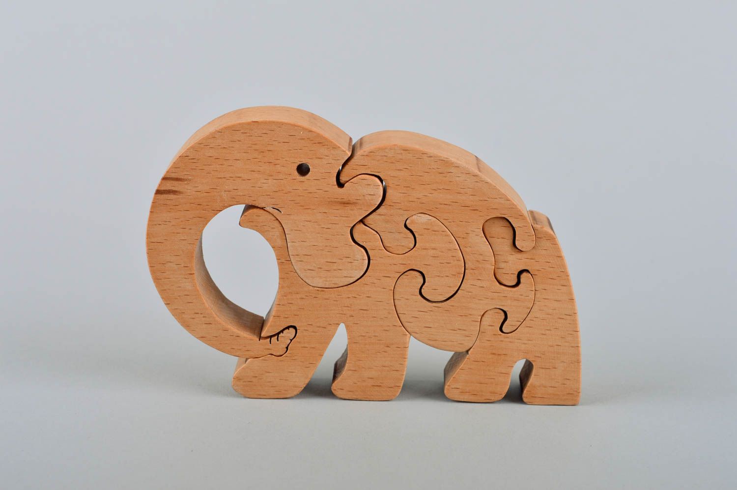 Игра для маленьких ручной работы игра детская головоломка для детей слоник пазлы фото 2