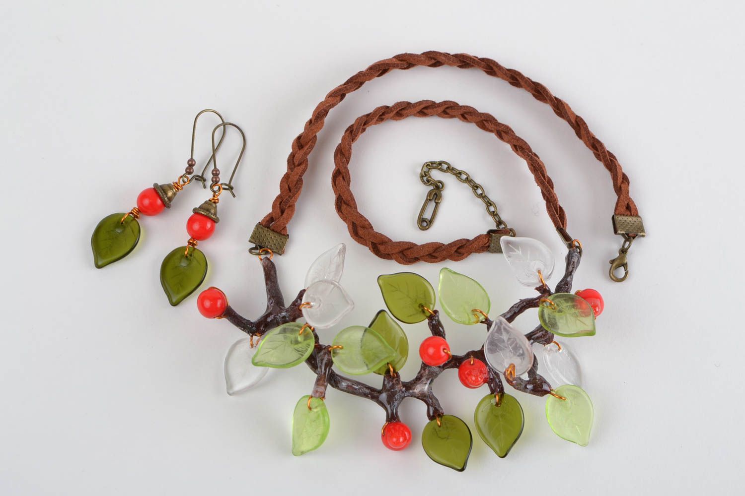 Set di orecchini e collana fatto a mano kit di accessori di argilla polimerica
 foto 9