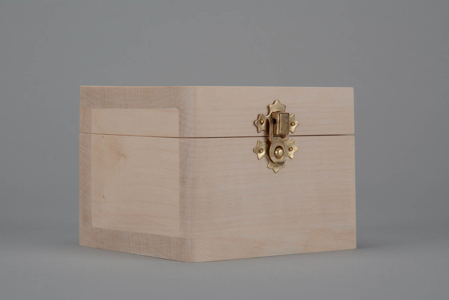 Boîte à bijoux en bois brut à décorer photo 2