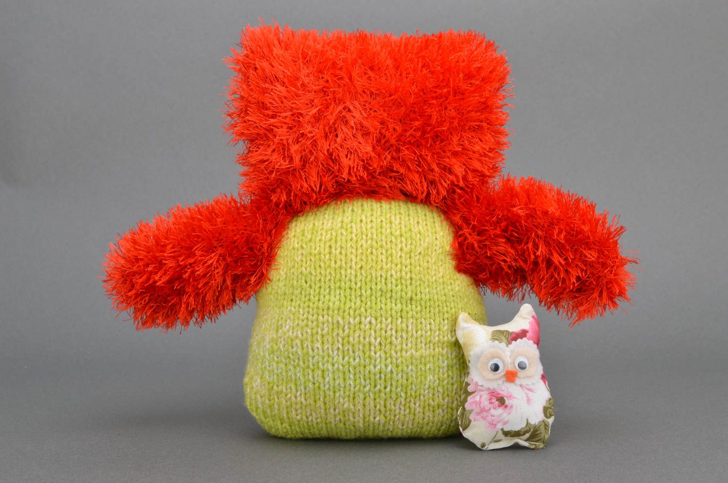 Handmade stuffed owl toy decorative soft toy gift for baby nursery decor ideas photo 3
