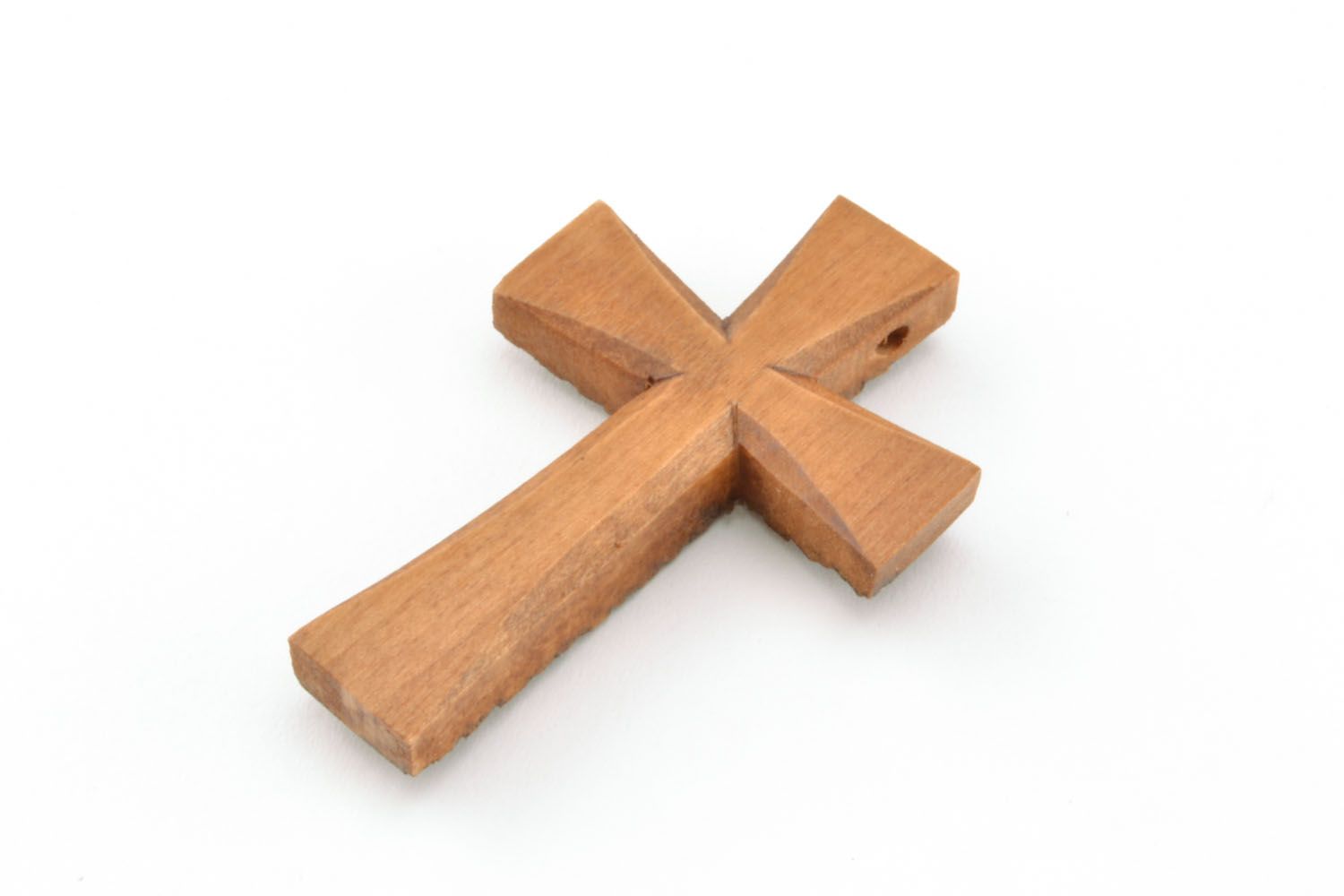 Croix pectorale en bois faite main fantaisie  photo 5