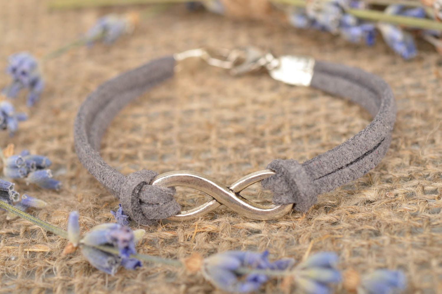 Stylish handmade suede cord bracelet wrist bracelet designs gifts for her photo 1