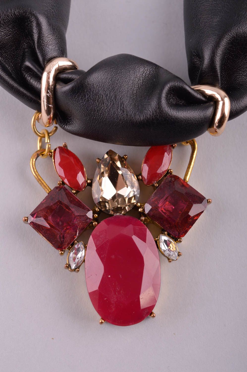 Collier für Frauen handgefertigte Damen Halskette schöne Rocailles Kette foto 3