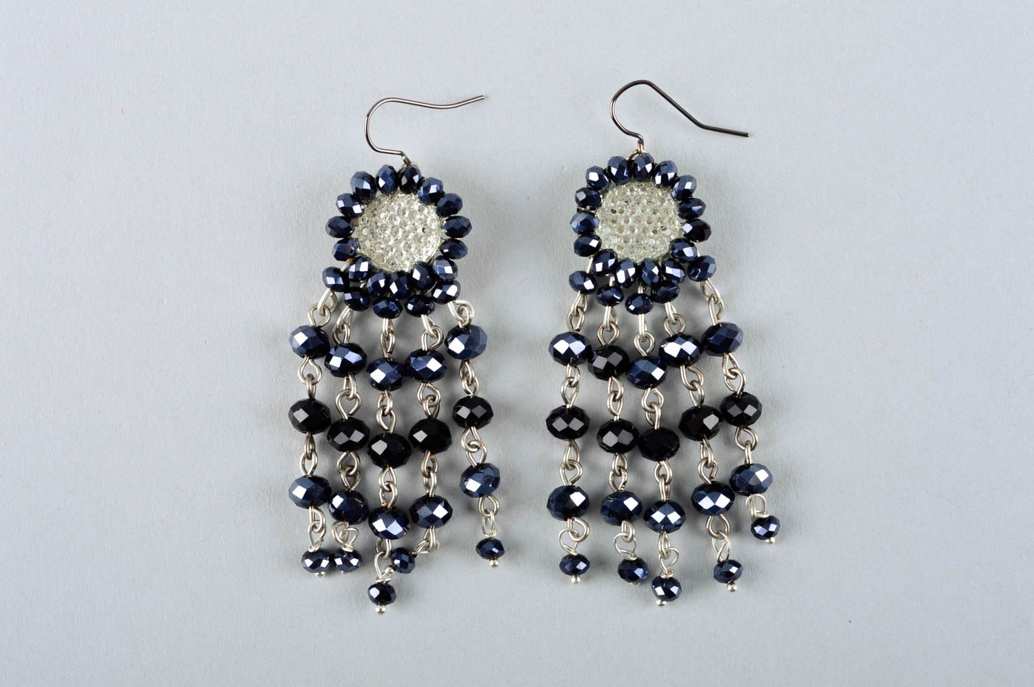 Homemade jewelry dangling earrings stylish earrings fashion accessories photo 1