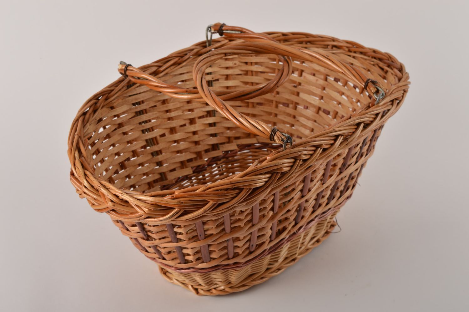Handmade cute Easter basket stylish decorative element designer basket photo 3