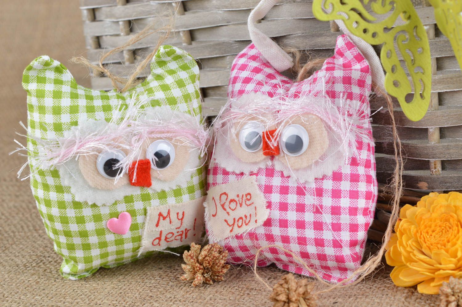 Handmade decorative soft toy owl interior stuffed doll present for baby photo 1
