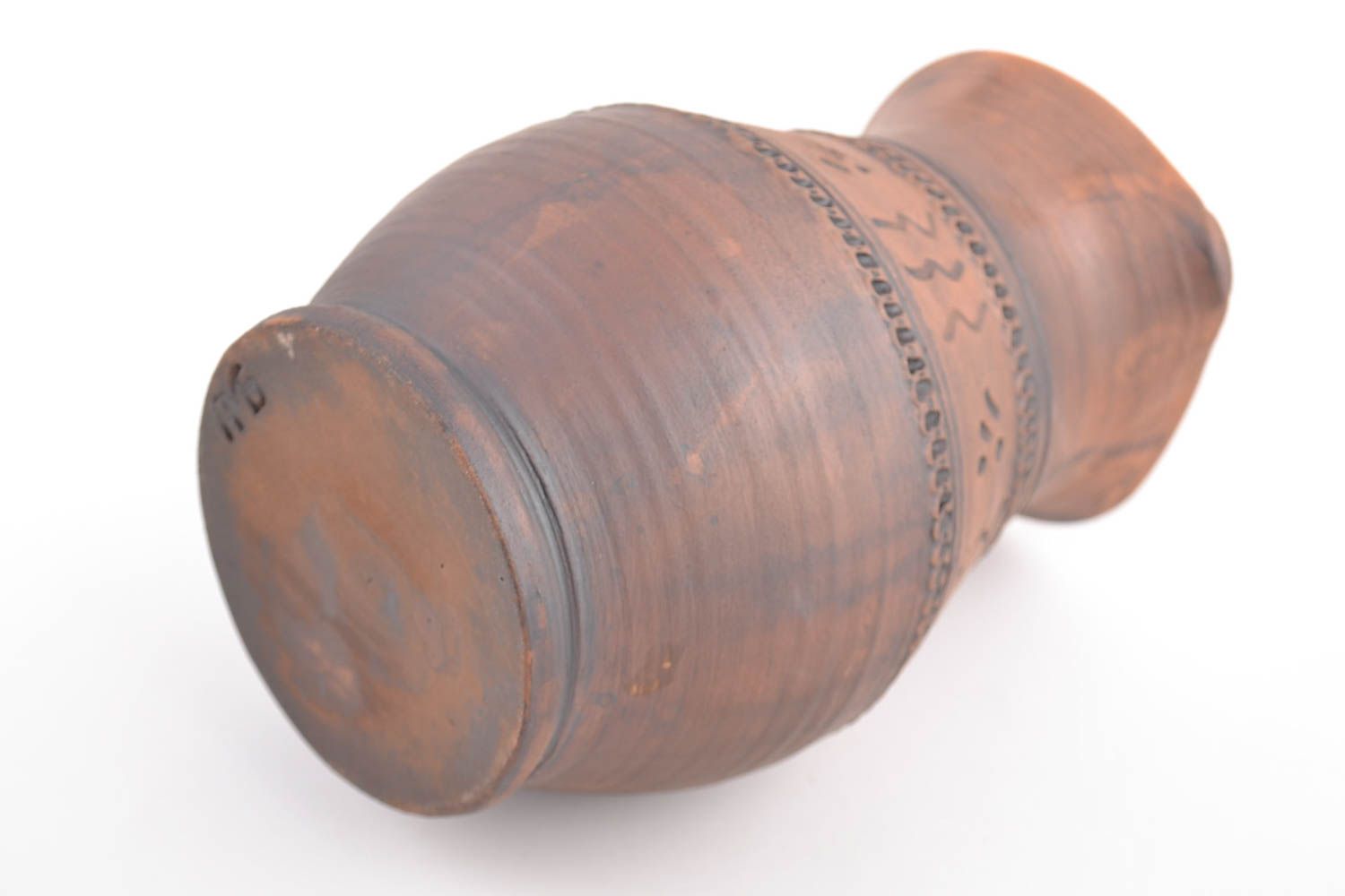 60 oz ceramic jug in brown color with handle 2,81 lb photo 5
