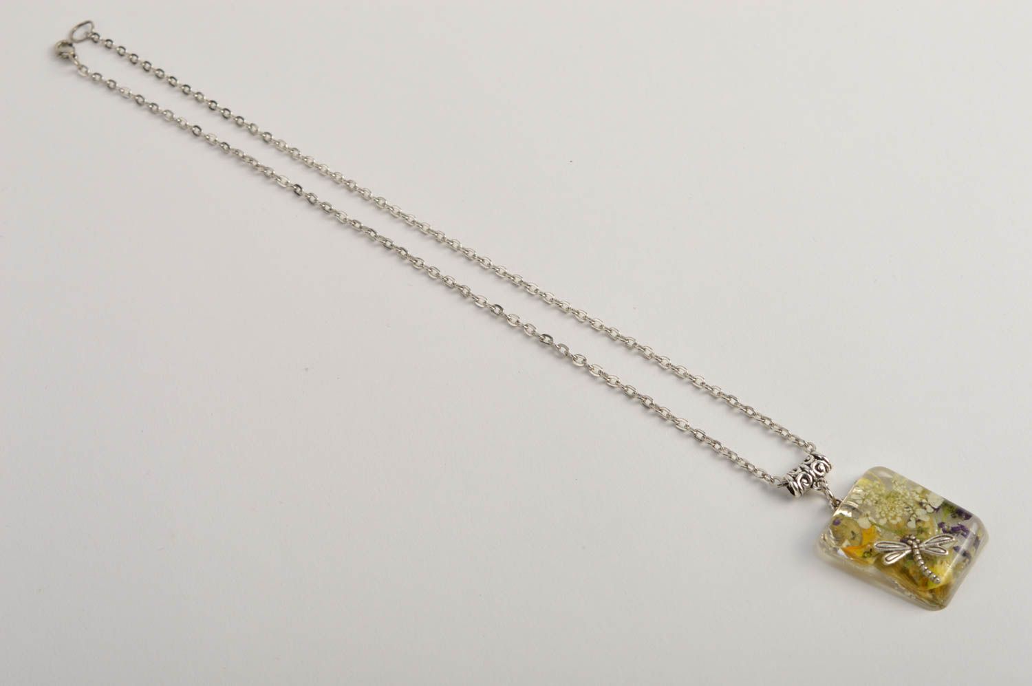 Handmade pendant unusual pendant designer accessory gift ideas resin jewelry photo 2