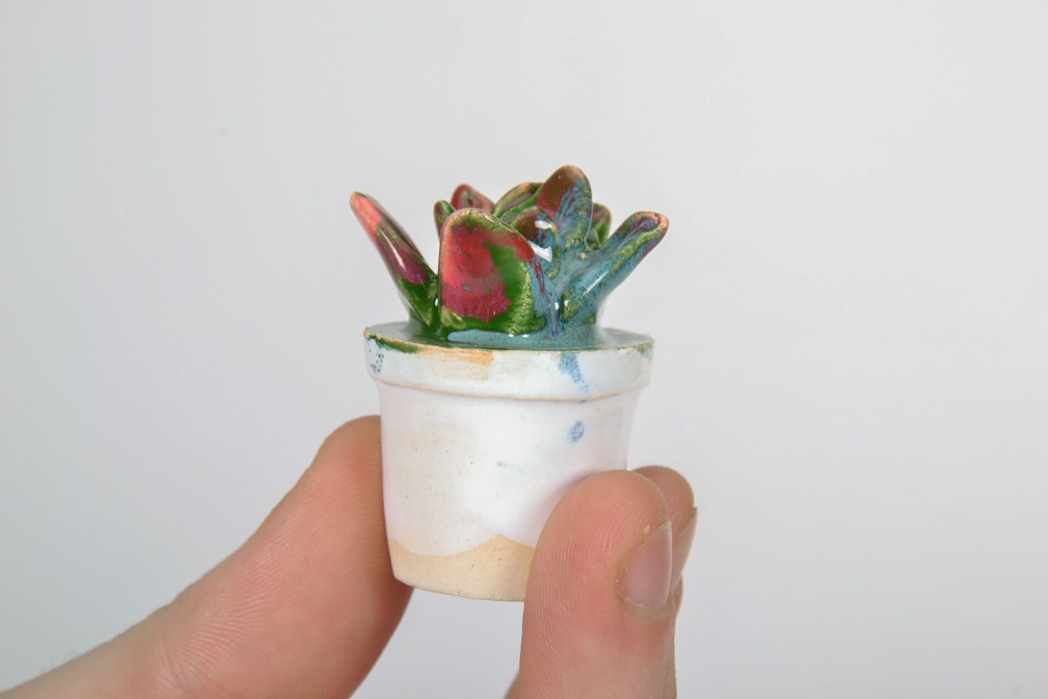 Clay figurine Flowerpot photo 2