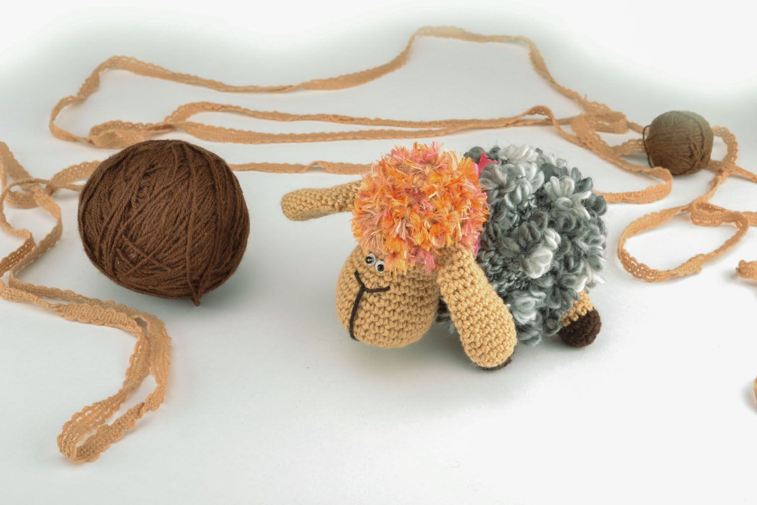 Hand crochet toy Lamb photo 1
