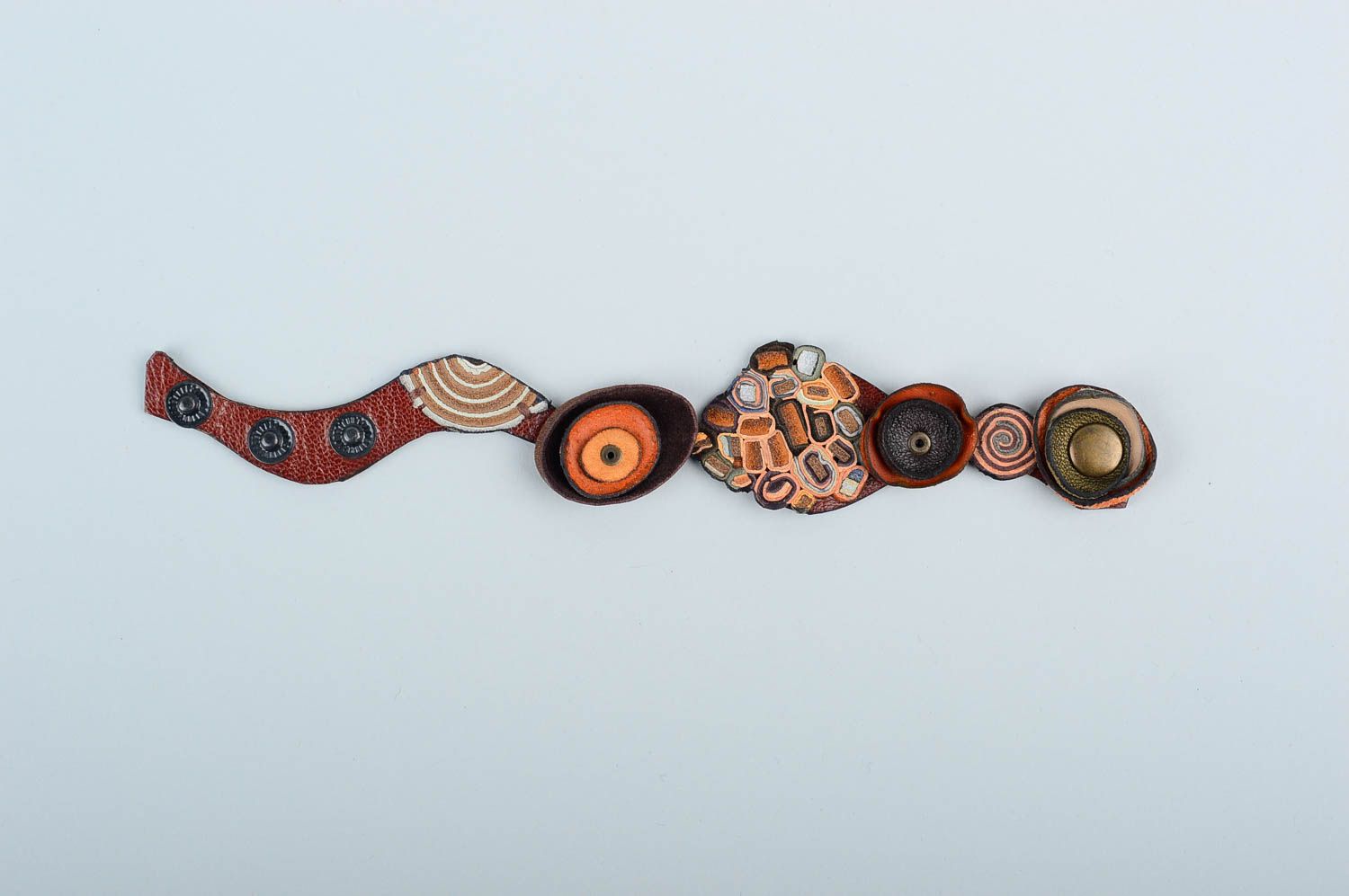 Pulsera de moda artesanal de cuero regalo original brazalete para mujer  foto 2