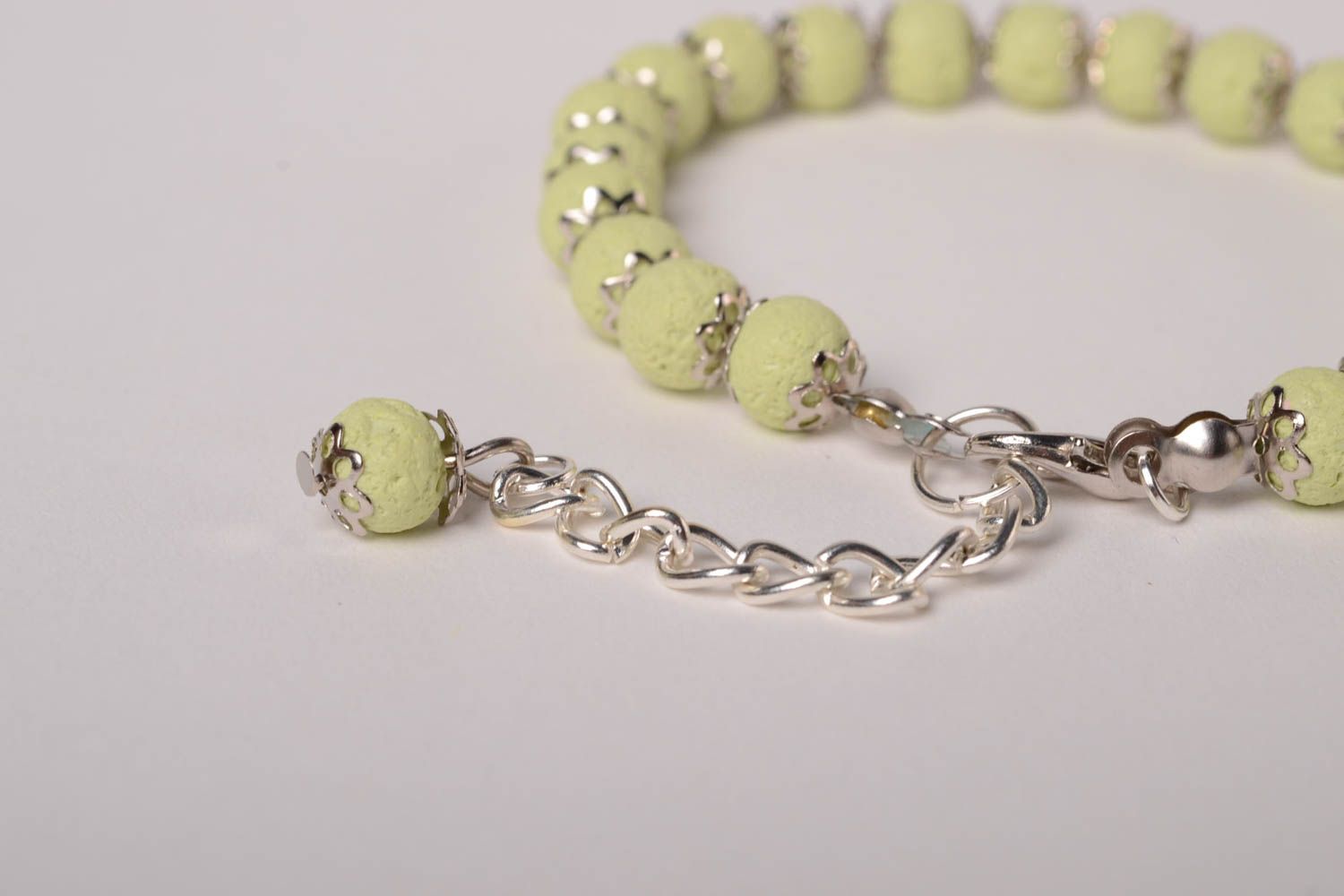 Polymer clay bead bracelet designer jewelry handmade wrist bracelet for women photo 5