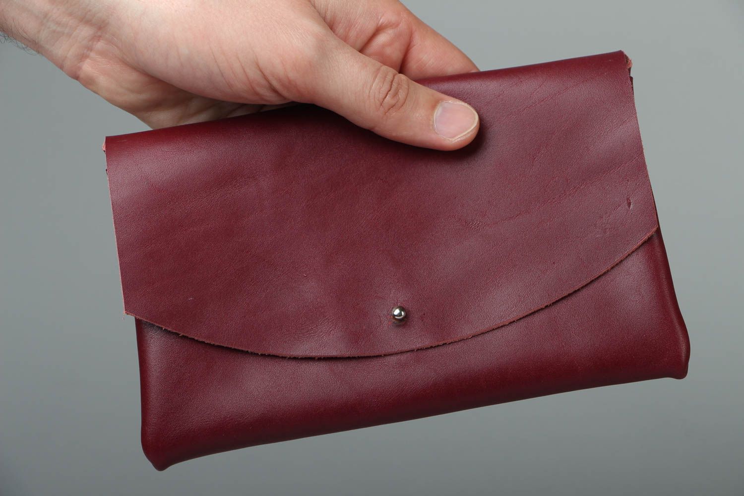 Leather clutch photo 4