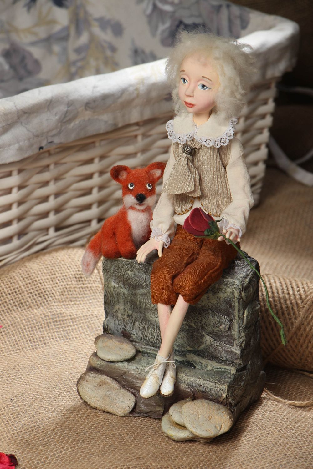 Handmade collectible doll for a gift photo 5