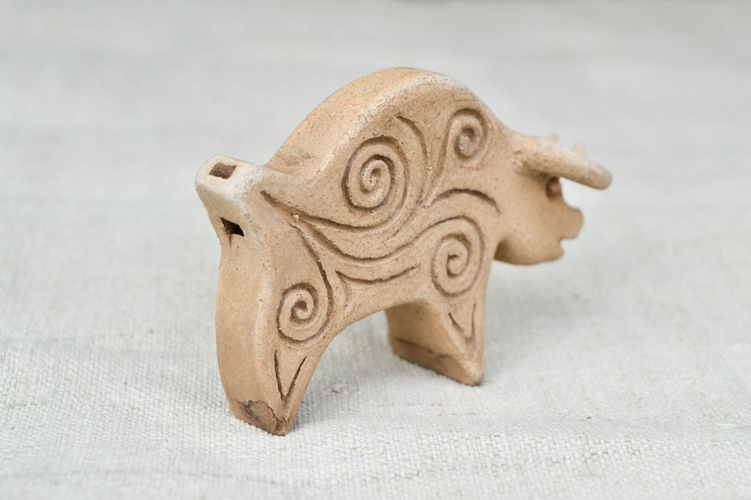 Глиняная свистулька ручной работы игрушка из глины керамический сувенир фото 5