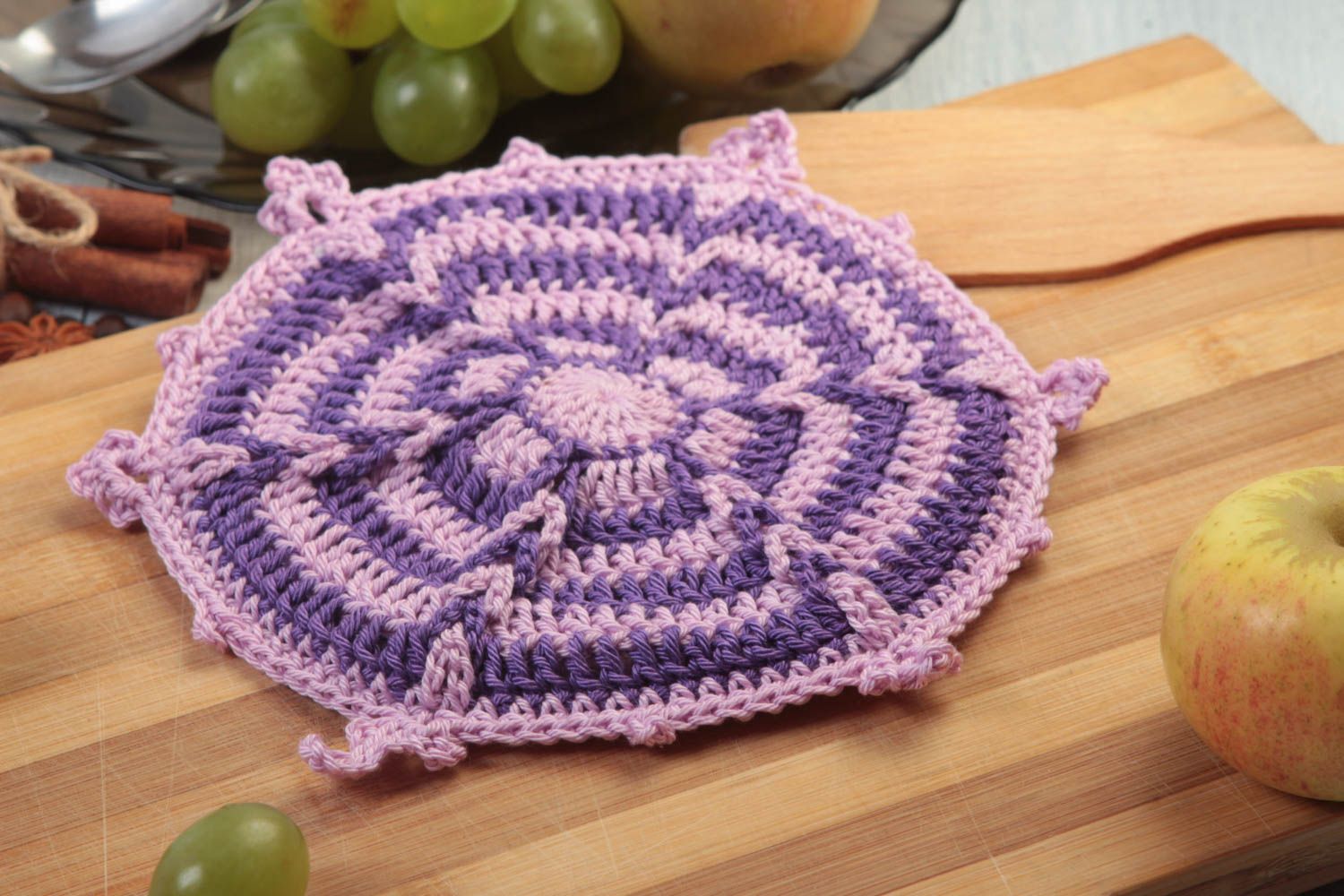 Agarradera de cocina en crochet rtesanal accesorio para mujer regalo original foto 1