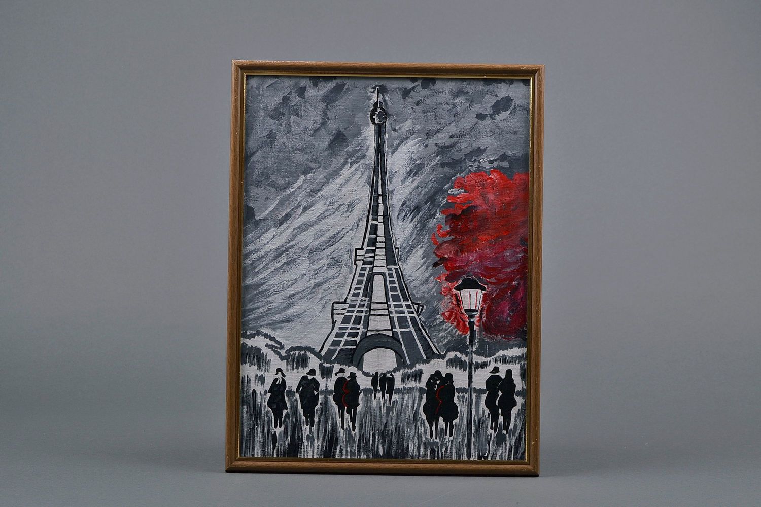 Cuadro de pared, pintura al óleo París foto 1