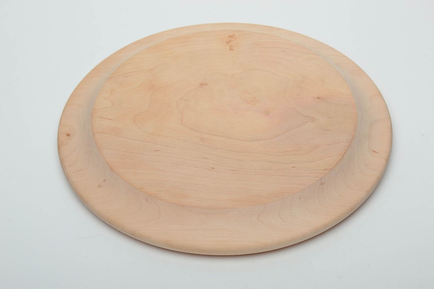 Alder wood blank plate photo 4