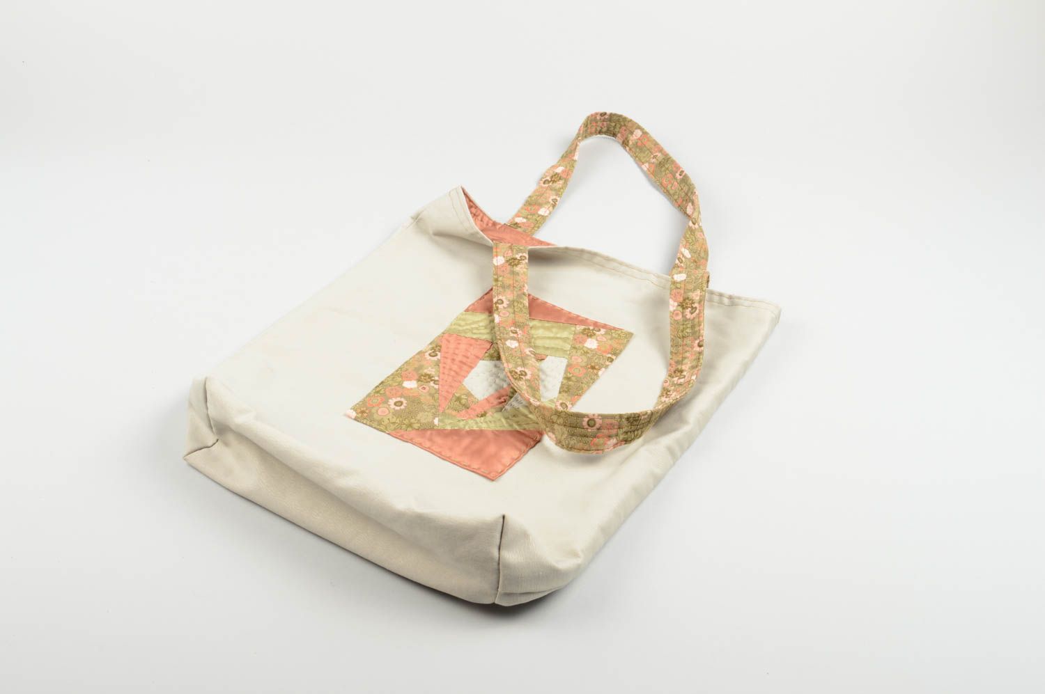 Bolso hecho a mano de tela accesorio de mujer artesanal regalo original foto 2
