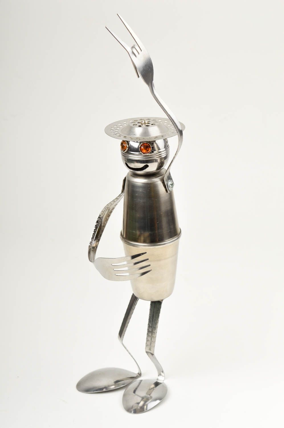 Handmade metal designer statuette unusual home figurine interior decor photo 3