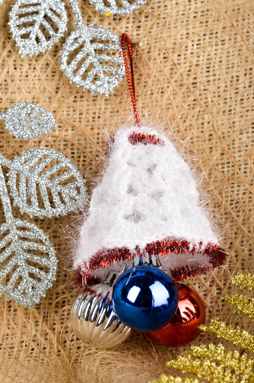 Adorno navideño hecho a mano decoración de interior colgante decorativo foto 1