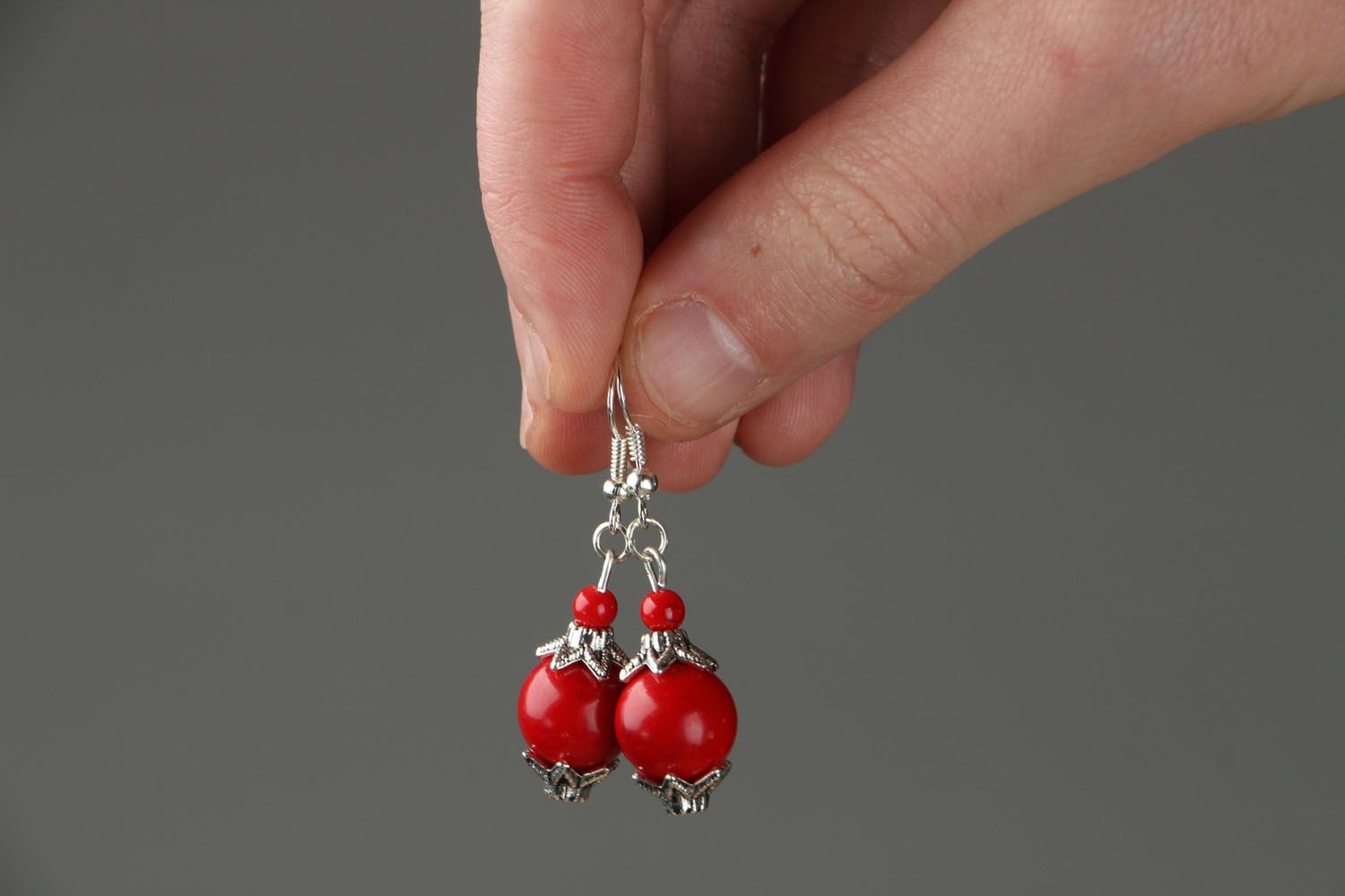 Earrings with coral photo 4