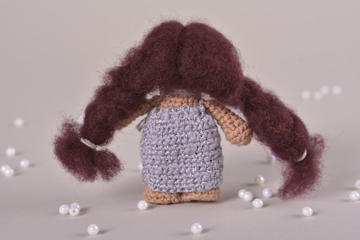 Hand-crochet doll handmade exclusive toys designer doll present for children photo 3