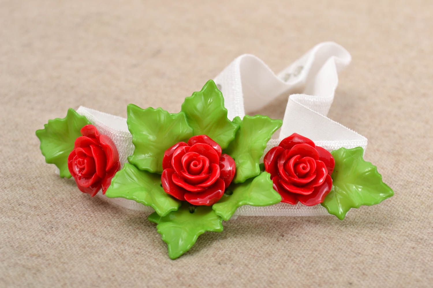Beautiful handmade flower headband hair ornaments flowers in hair gifts for her photo 1