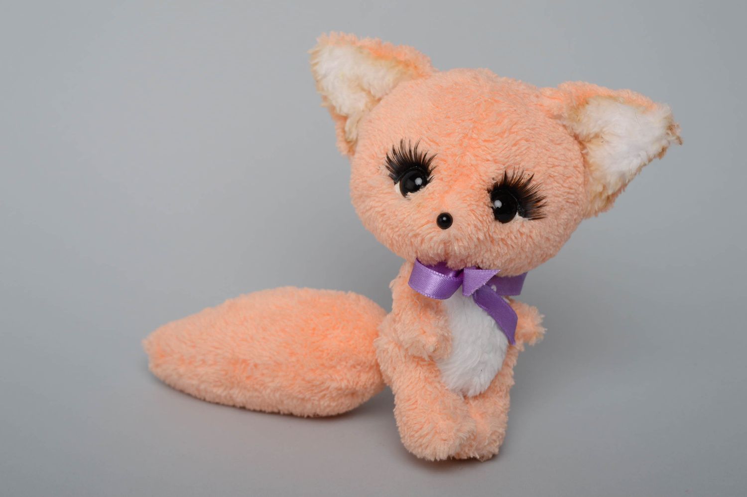 Artificial fur toy fox photo 1