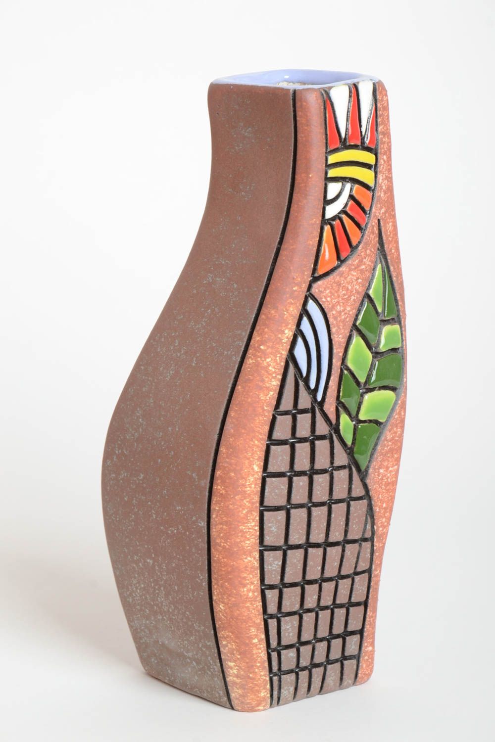 Bunte Vase handgemachte Keramik Haus Deko Idee originelles Geschenk Souvenir foto 2
