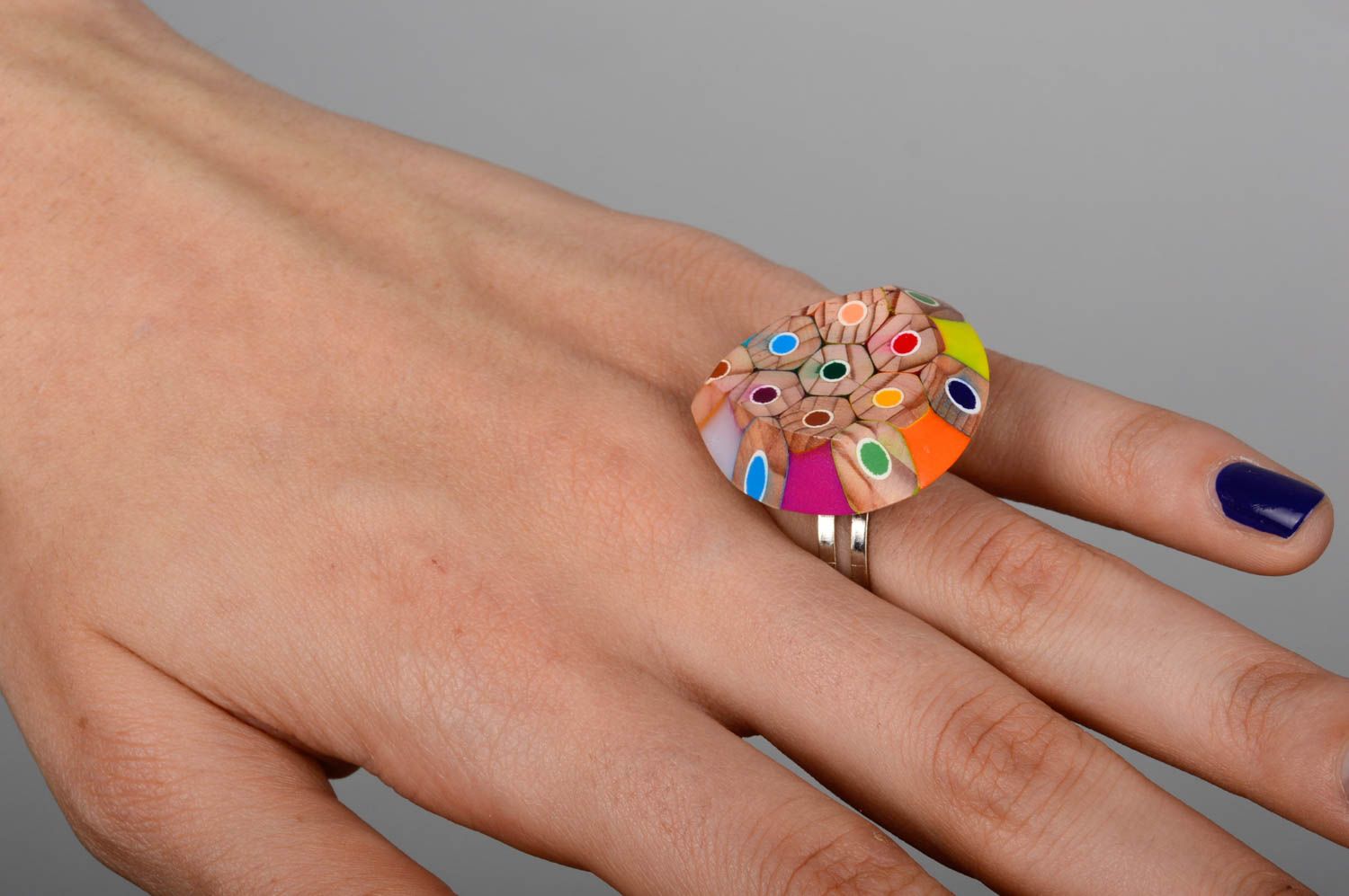 Schmuck Ring handgemachter Schmuck ausgefallenes Geschenk Accessoire für Frauen foto 2