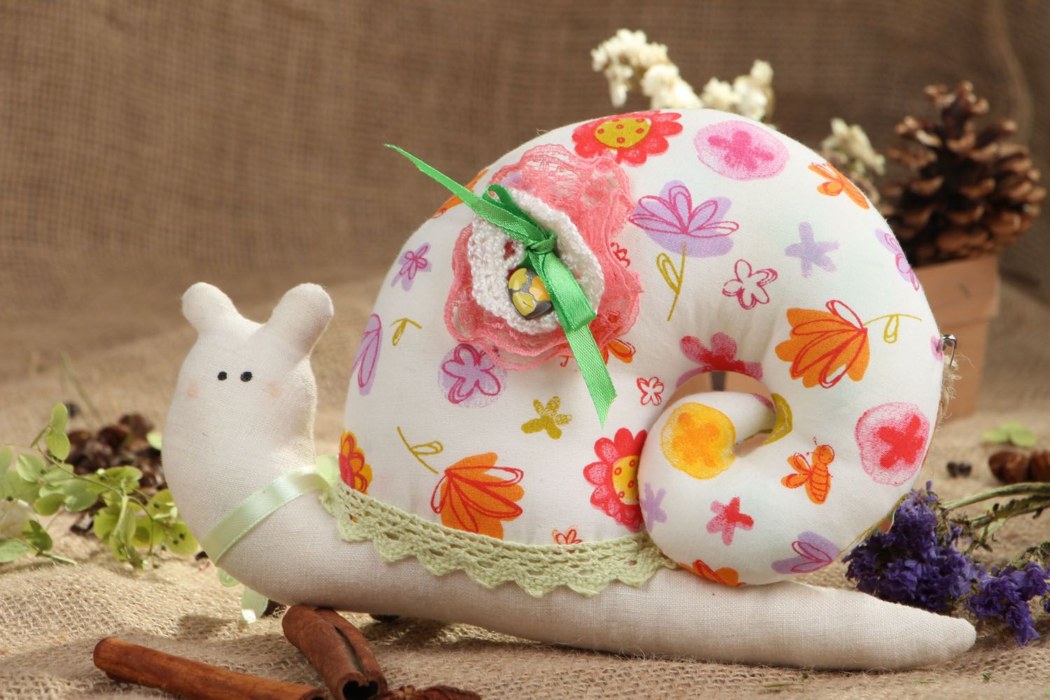 Fabric toy Snail photo 5