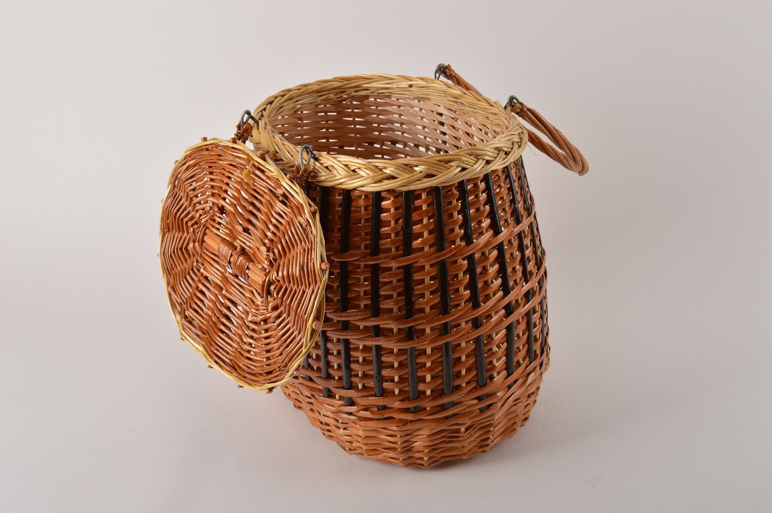 Handmade woven cute basket beautiful designer woven basket designer basket photo 2