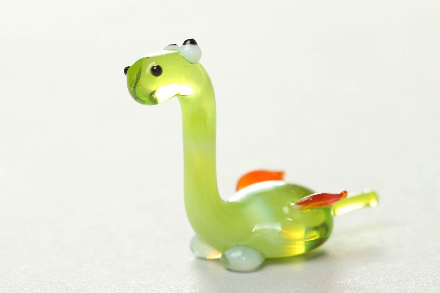 Figurine en verre artisanale Dragon vert photo 1