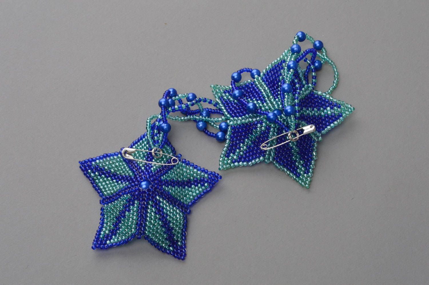 Handmade brooch beaded jewelry weaving technique gift ideas for women photo 5