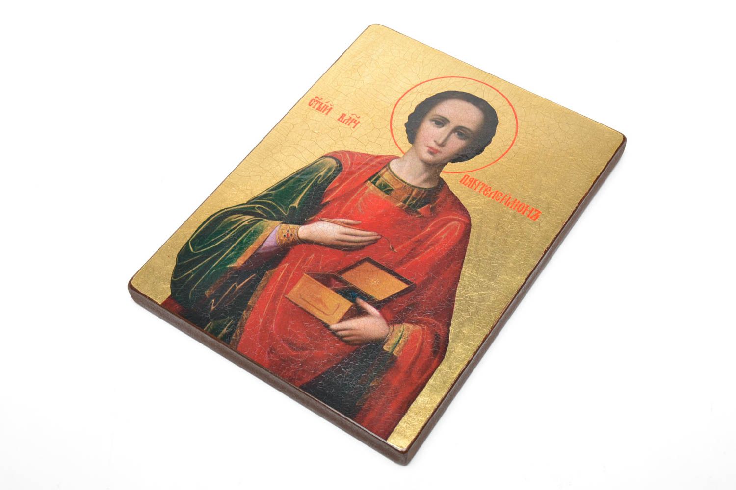 Icono ortodoxo del mártir y curador San Panteleimon foto 2