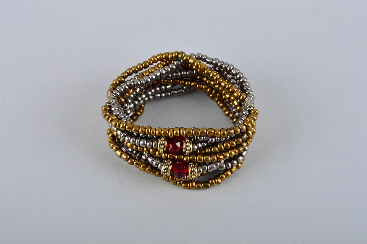 Parure collier bracelet Bijoux faits main en perles de rocaille Cadeau femme photo 4