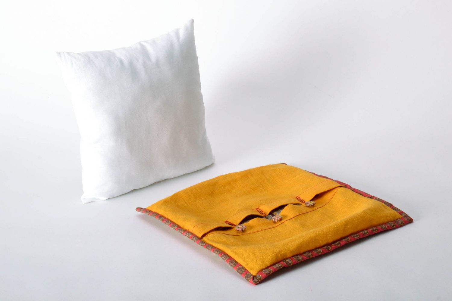 Cuscino decorativo fatto a mano morbido in stoffa cuscini per divani originali foto 5