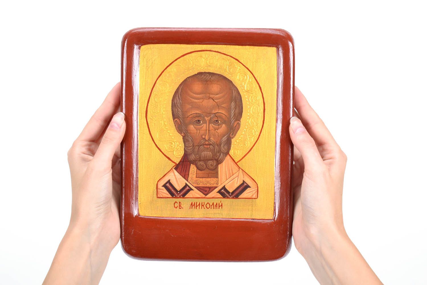 Репродукция иконы святого Николая фото 2