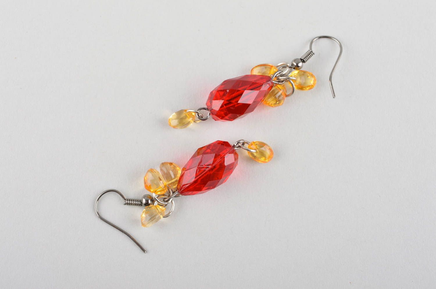 Handcrafted jewelry bead earrings dangling earrings womens accessories photo 5