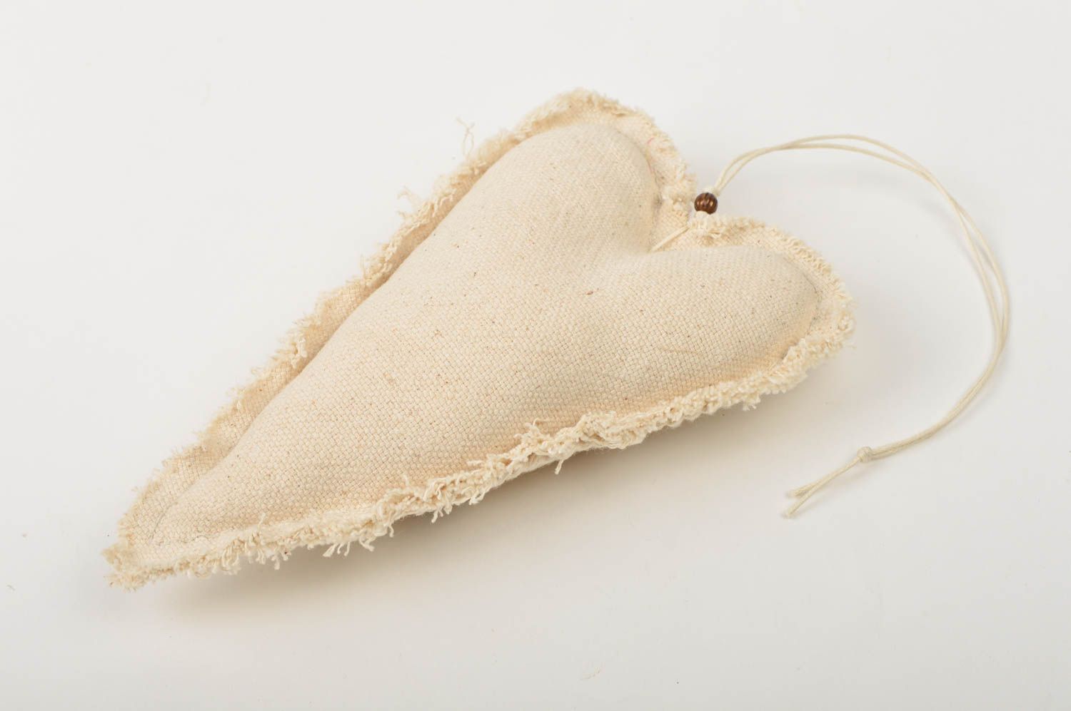 Handmade soft toy soft heart Christmas hanging home decor decorative use only photo 5