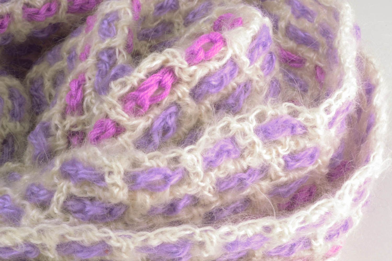 Long crochet scarf photo 4