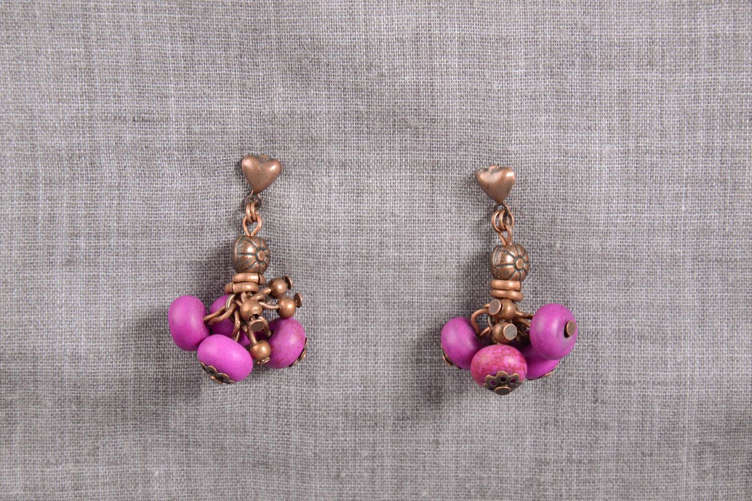 Beautiful handmade beaded earrings gemstone earrings fashion tips for girls photo 1