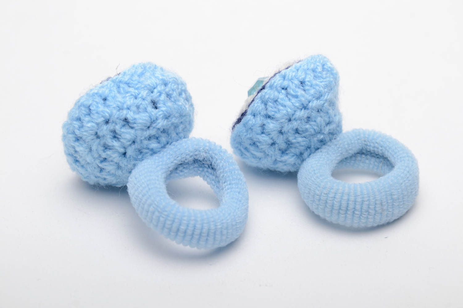 Crochet hair ties for baby photo 4