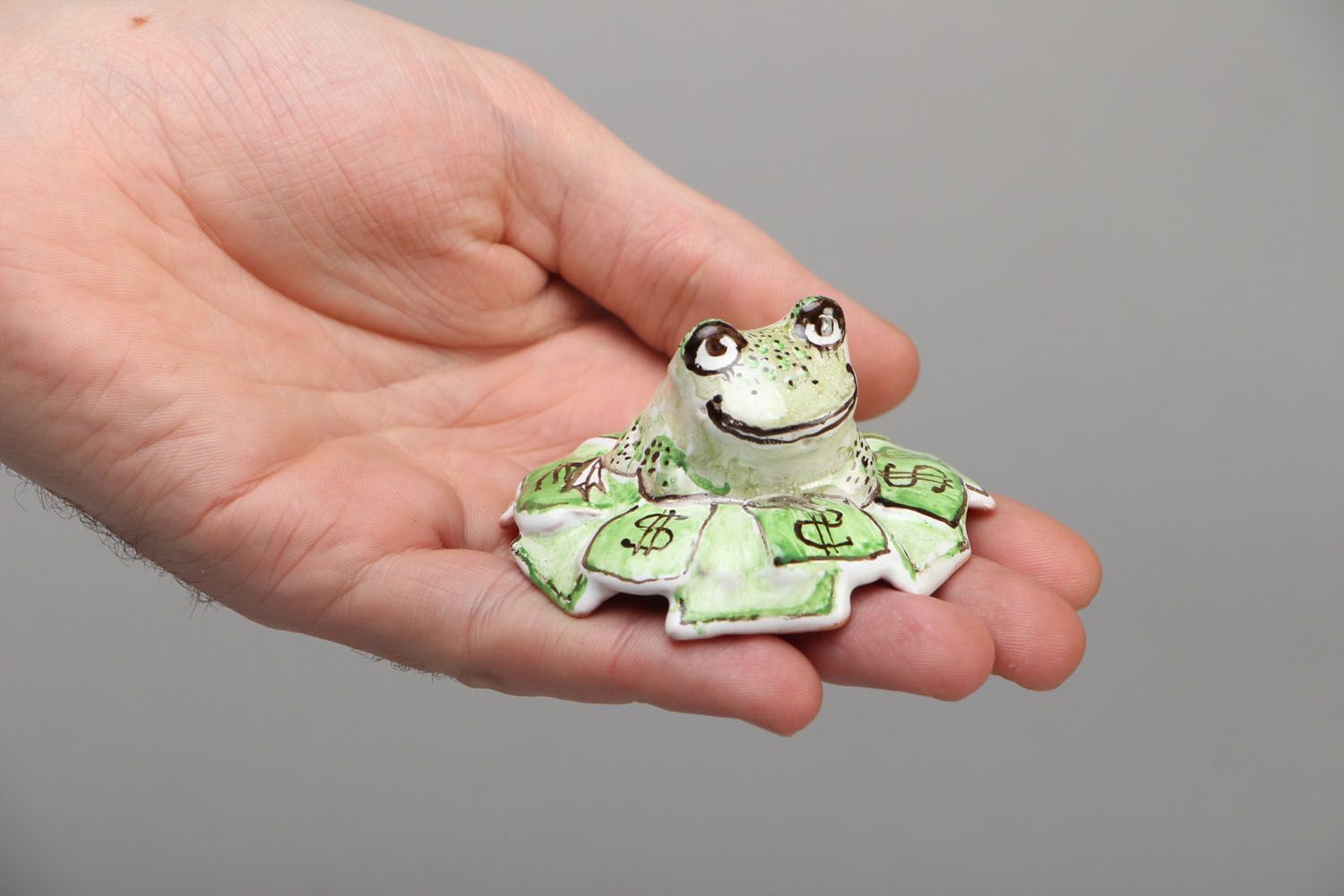 Керамическая денежная лягушка фото 4