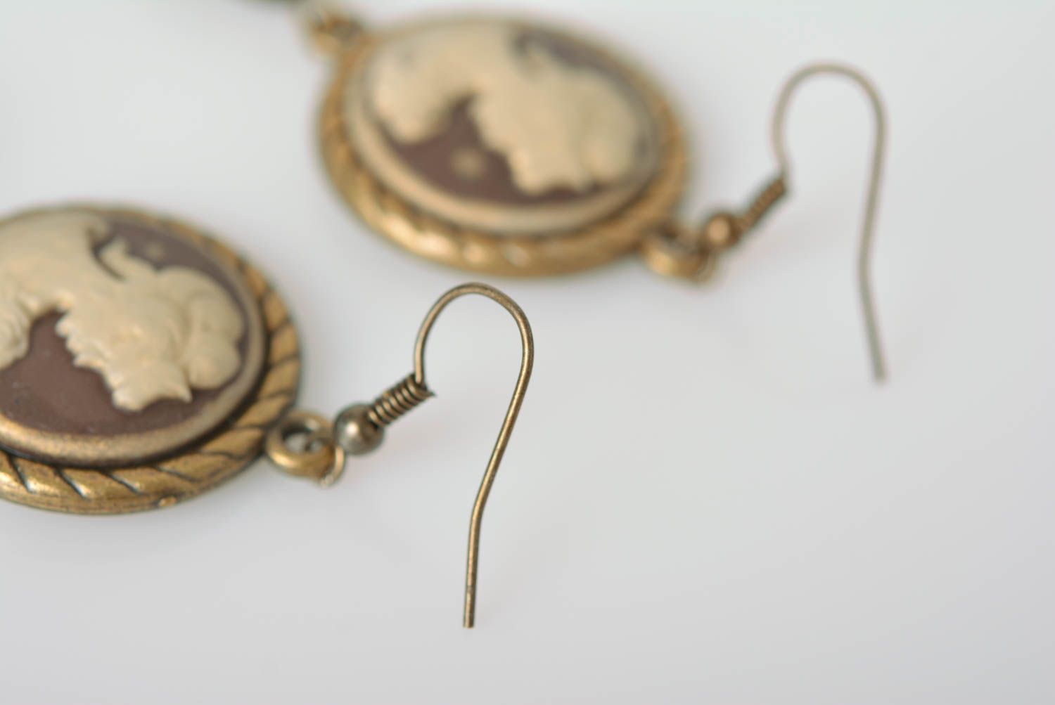 Handmade beautiful earrings stylish vintage earrings elegant accessory photo 4