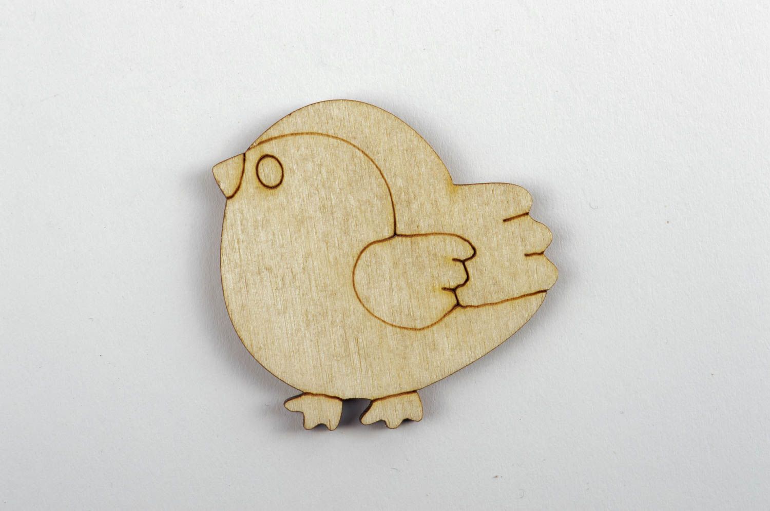 Handmade Holzartikel zum Bemalen Scrapbooking Material Deko Figur Vogel foto 2