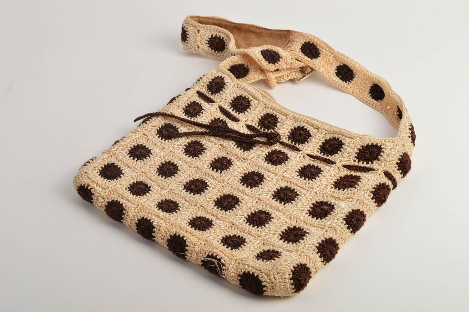 Sac bandoulière fait main Sac tendance tricoté Cadeau original pour femme photo 5