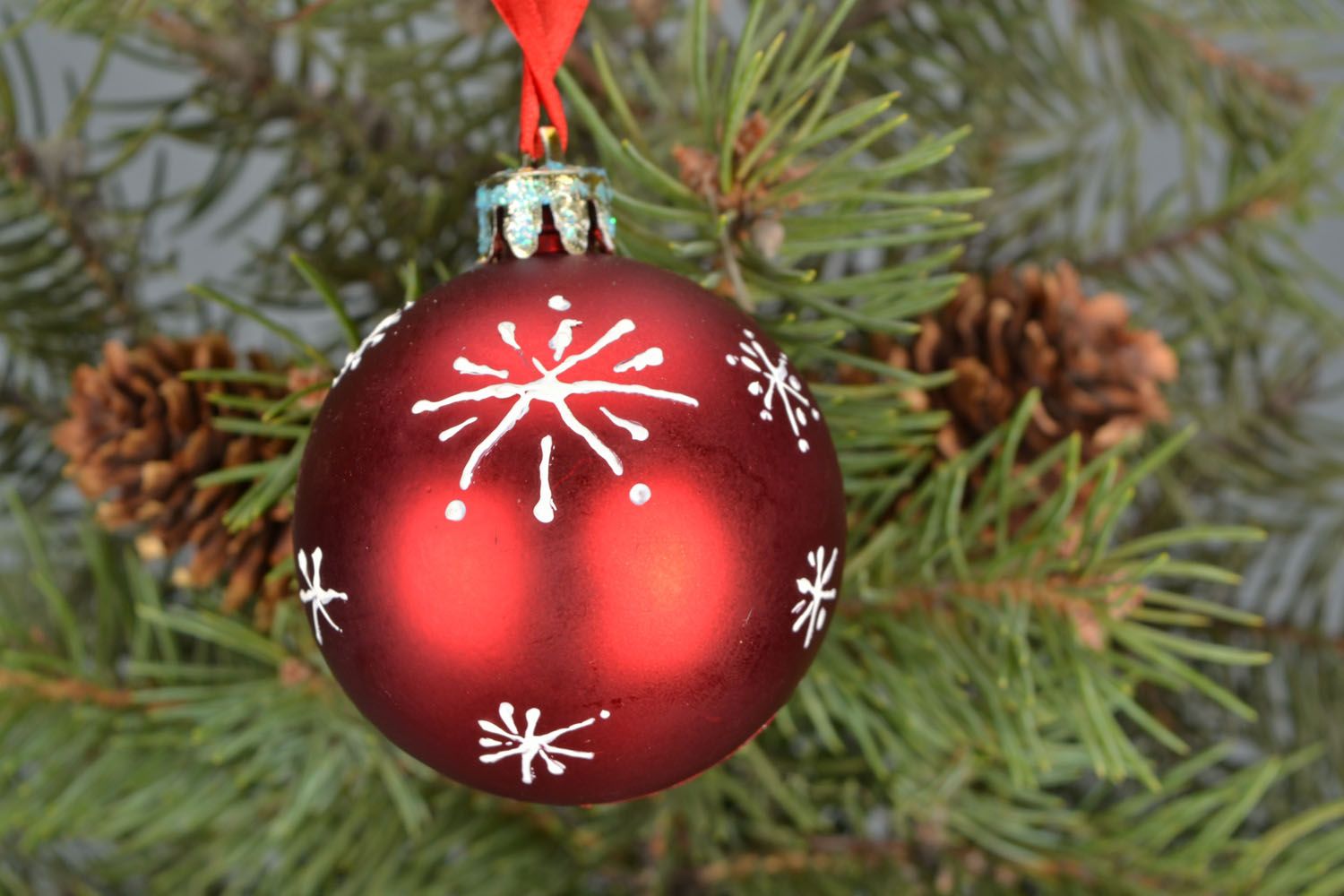 Christmas tree decoration Ball with Bear photo 2