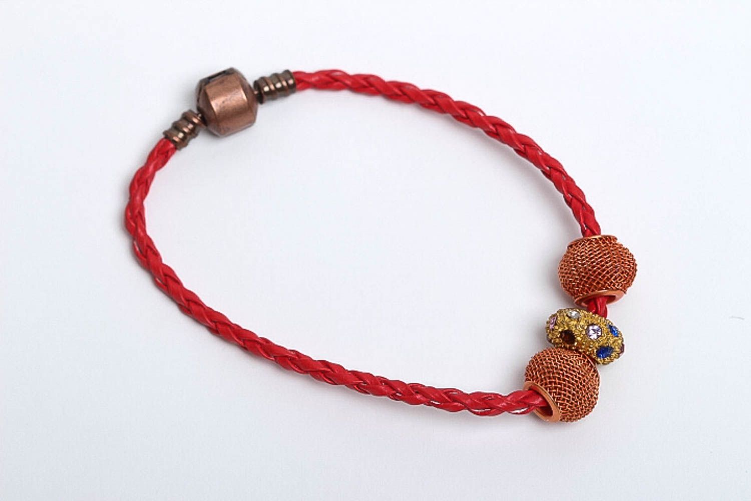Дизайнерское украшение ручной работы браслет из бусин женский браслет авторский фото 2